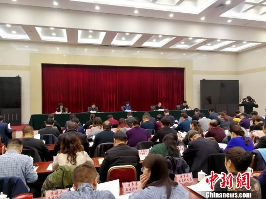 图为2019年青海省卫生健康工作会议在西宁召开。 张添福 摄