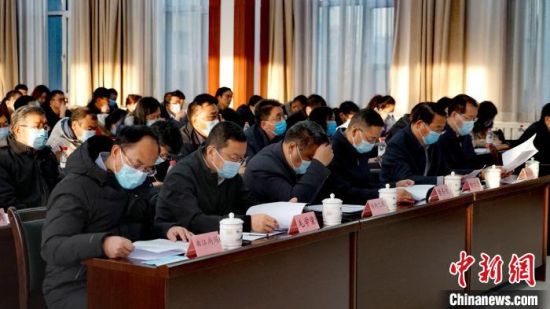 图为青海省铸牢中华民族共同体意识研究中心成立仪式现场。　胡贵龙 摄