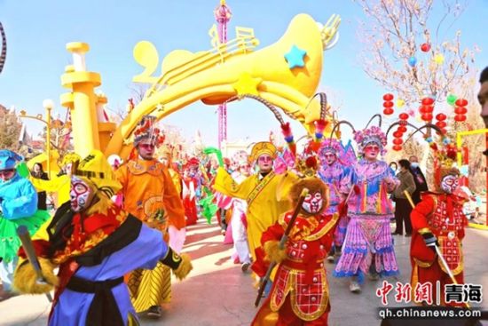 图为社火演出。湟中区委宣传部供图 图为社火演出。湟中区委宣传部供图